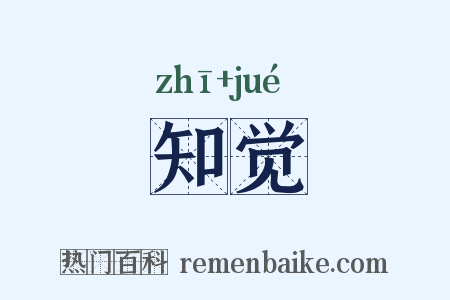 知觉是什么意思的图片